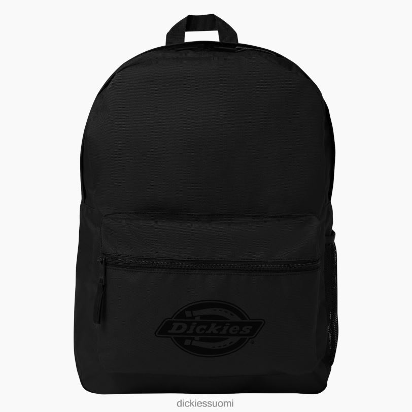 Dickies sukupuolineutraali logoinen reppu musta/musta logo (bkbk) Lisätarvikkeet Z844X2730