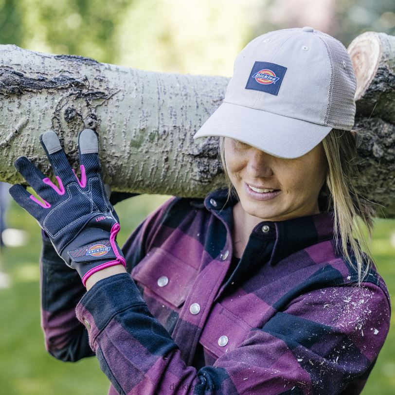 Dickies naiset suorituskykykäsineet hiilenharmaa (ch) Lisätarvikkeet Z844X3015