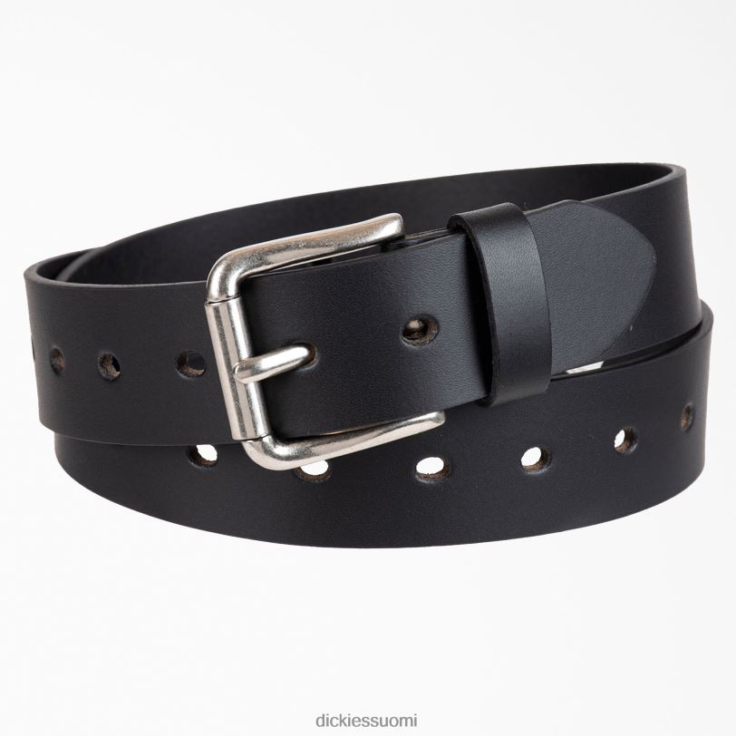 Dickies naiset rei'itetty nahkavyö musta (bk) Lisätarvikkeet Z844X2839