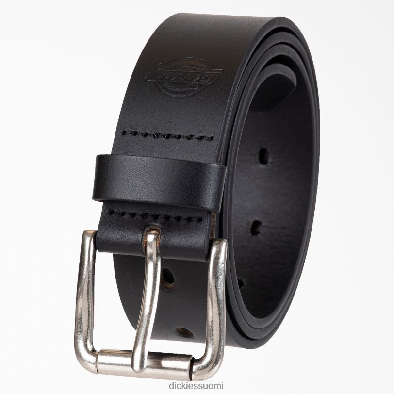 Dickies naiset rei'itetty nahkavyö musta (bk) Lisätarvikkeet Z844X2839