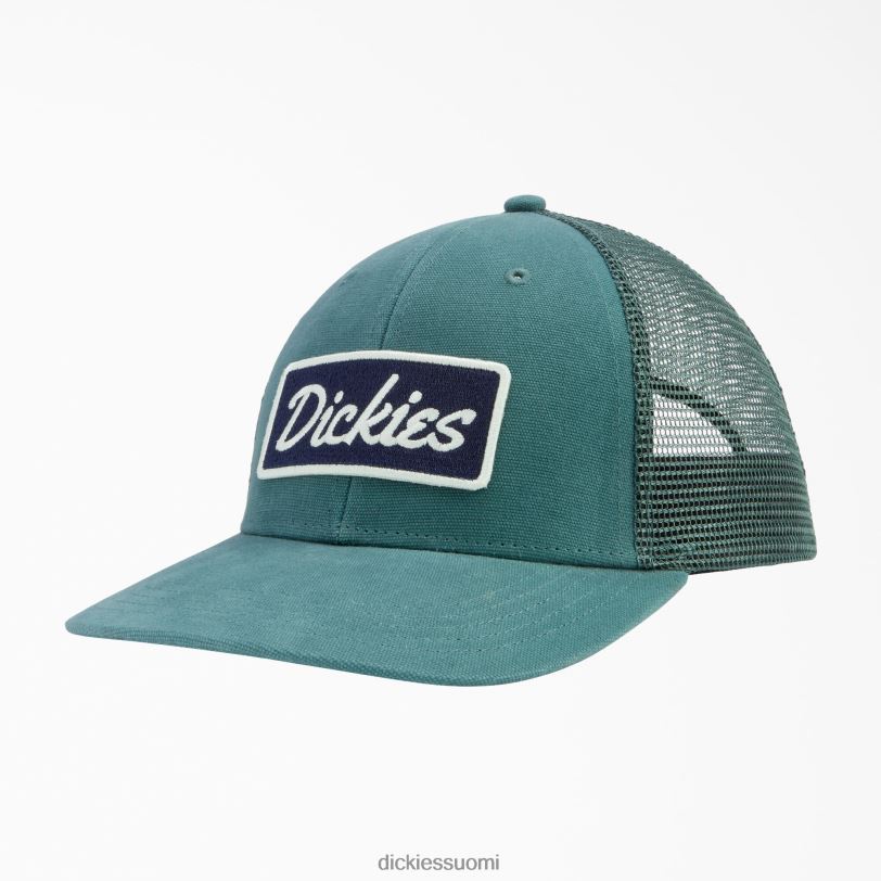 Dickies sukupuolineutraali patch logo trucker cap lincoln green (ln) Lisätarvikkeet Z844X2908