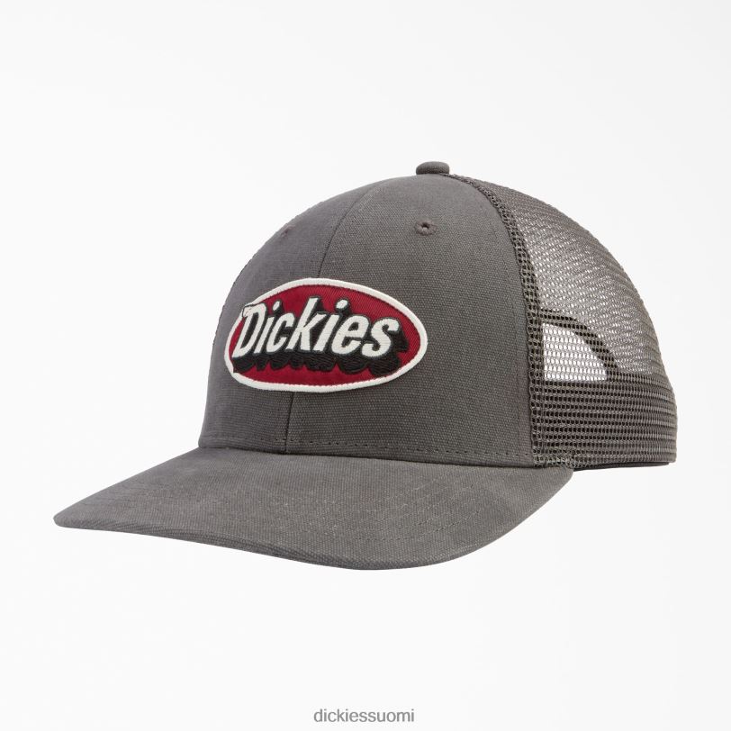 Dickies sukupuolineutraali patch logo trucker cap liuskekiven harmaa (sl) Lisätarvikkeet Z844X2910