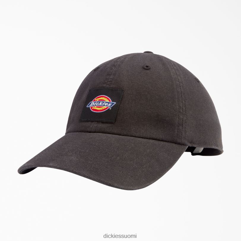 Dickies sukupuolineutraali pesty kangaslippis musta (bk) Lisätarvikkeet Z844X2881