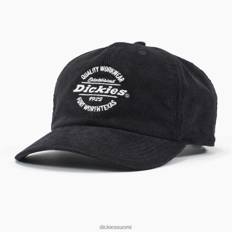 Dickies sukupuolineutraali vakosametti korkki musta (bk) Lisätarvikkeet Z844X2763
