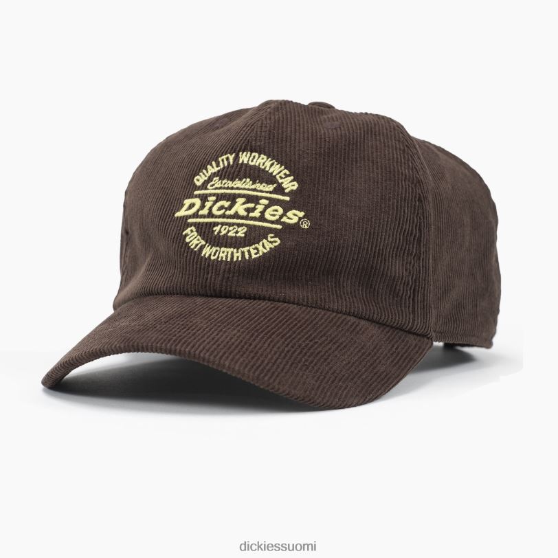 Dickies sukupuolineutraali vakosametti korkki suklaanruskea (cb) Lisätarvikkeet Z844X2764