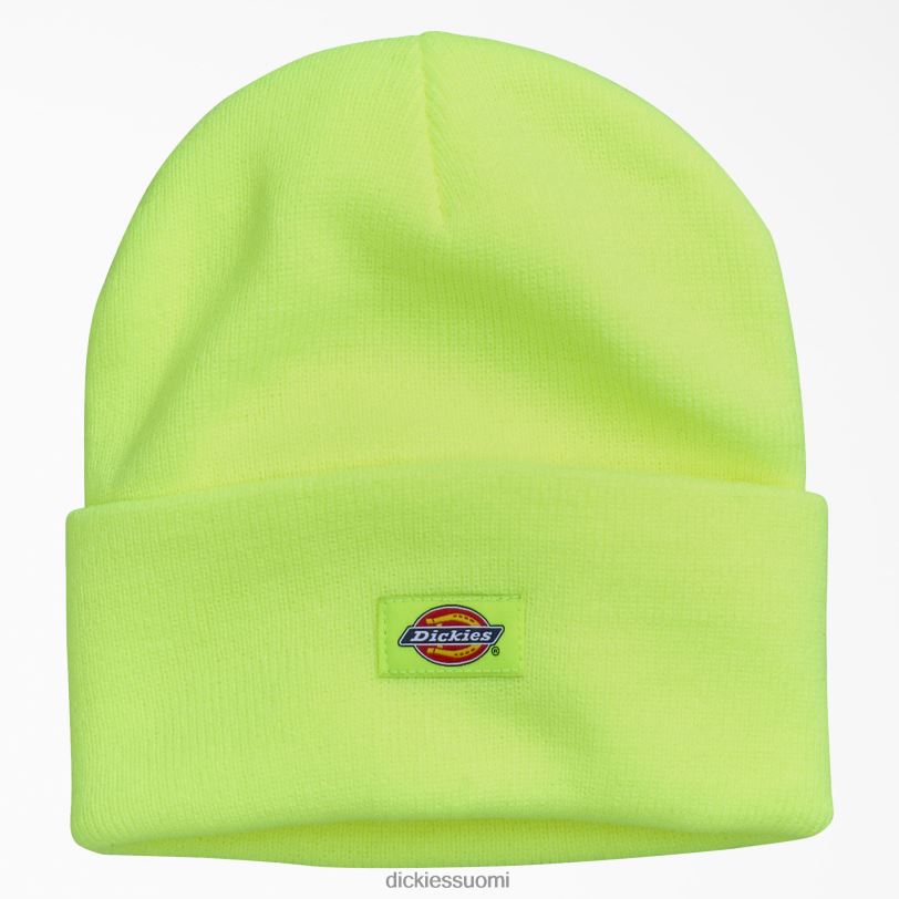 Dickies sukupuolineutraali hihansuut neulottu pipo neonkeltainen (ew) Lisätarvikkeet Z844X1487