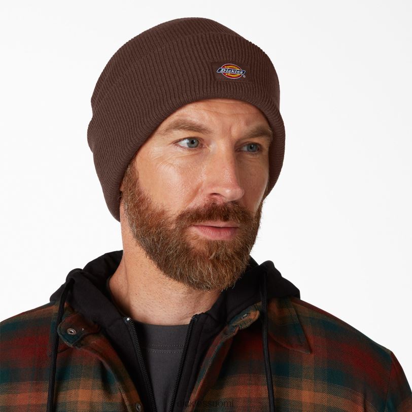 Dickies sukupuolineutraali hihansuut neulottu pipo suklaanruskea (cb) Lisätarvikkeet Z844X1483