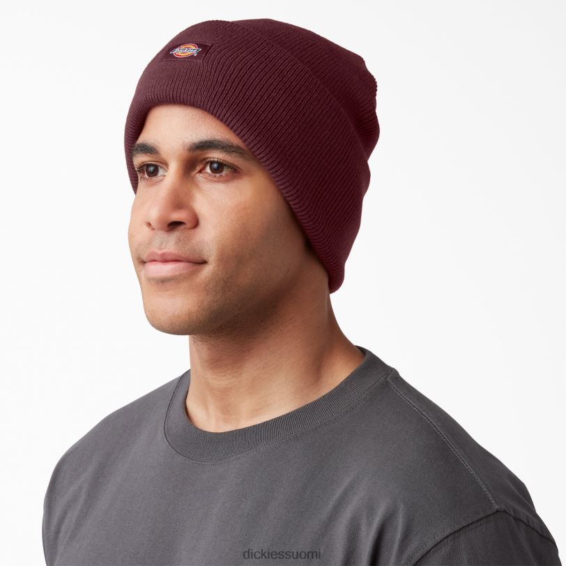 Dickies sukupuolineutraali hihansuut neulottu pipo viininpunainen (tekijä) Lisätarvikkeet Z844X1482