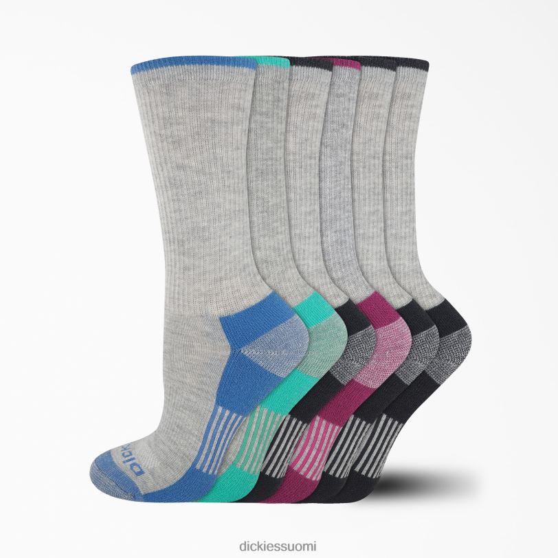 Dickies naiset kosteutta säätelevät miehistön sukat 6 kpl harmaa (gy) Lisätarvikkeet Z844X2940
