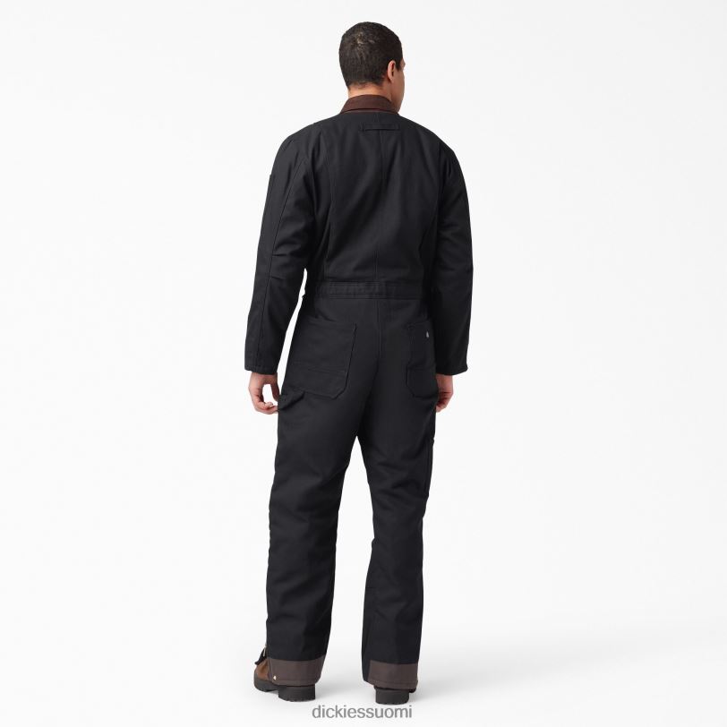 Dickies miehet ankka eristetyt haalarit musta (bk) työvaatteet Z844X1349