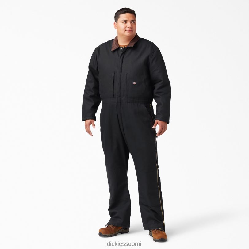 Dickies miehet ankka eristetyt haalarit musta (bk) työvaatteet Z844X1349