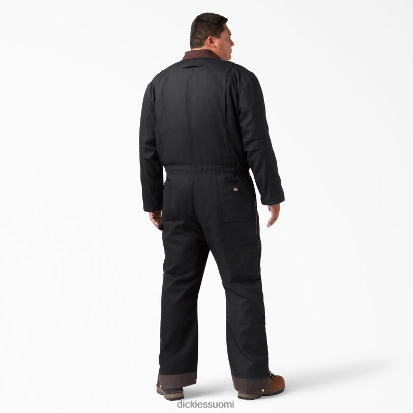 Dickies miehet ankka eristetyt haalarit musta (bk) työvaatteet Z844X1349