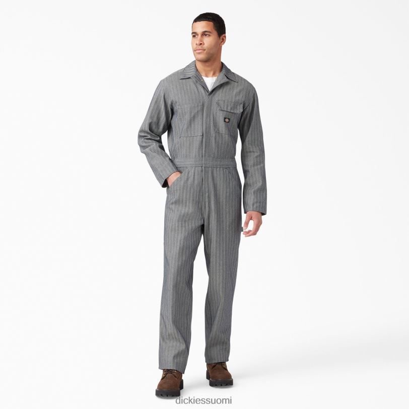 Dickies miehet fisher raidalliset haalarit kalastajaraita (fs) työvaatteet Z844X1304