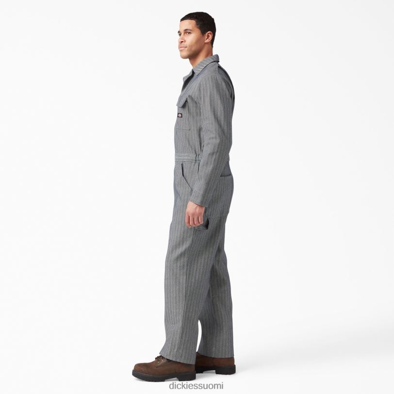 Dickies miehet fisher raidalliset haalarit kalastajaraita (fs) työvaatteet Z844X1304