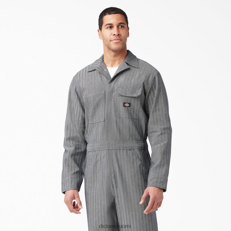 Dickies miehet fisher raidalliset haalarit kalastajaraita (fs) työvaatteet Z844X1304