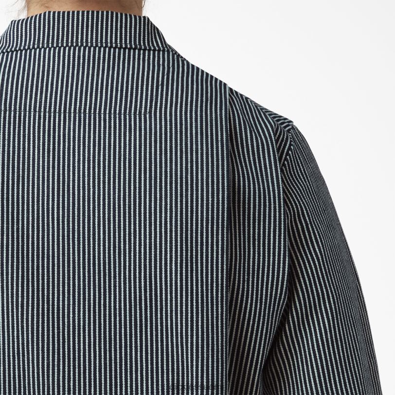 Dickies naiset pitkähihaiset hickory-raitahaalarit säännöllinen työvaatteet Z844X1549