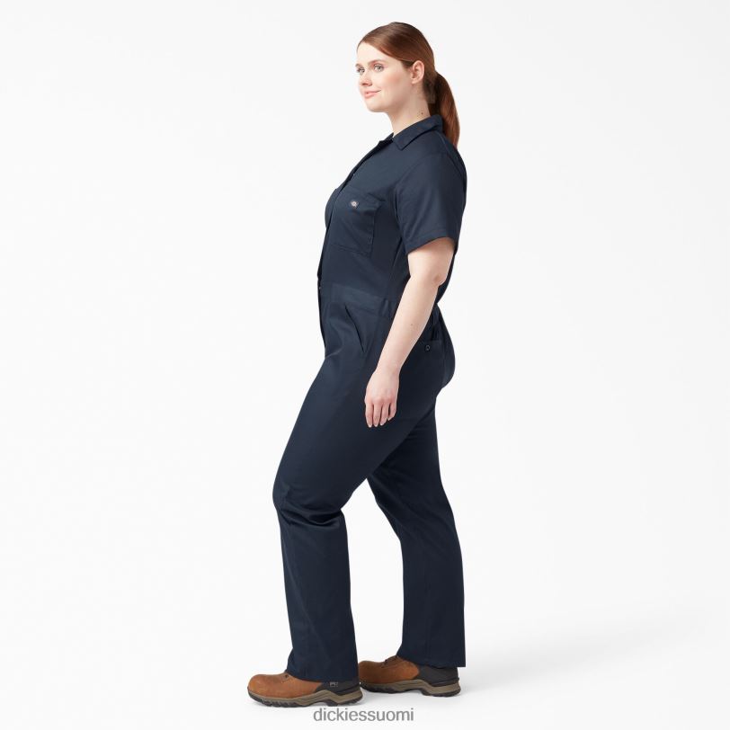 Dickies naiset plus joustavat jäähdyttävät lyhythihaiset haalarit tumma laivasto (dn) työvaatteet Z844X1551