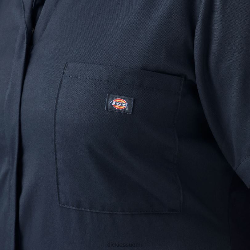 Dickies naiset plus joustavat jäähdyttävät lyhythihaiset haalarit tumma laivasto (dn) työvaatteet Z844X1551