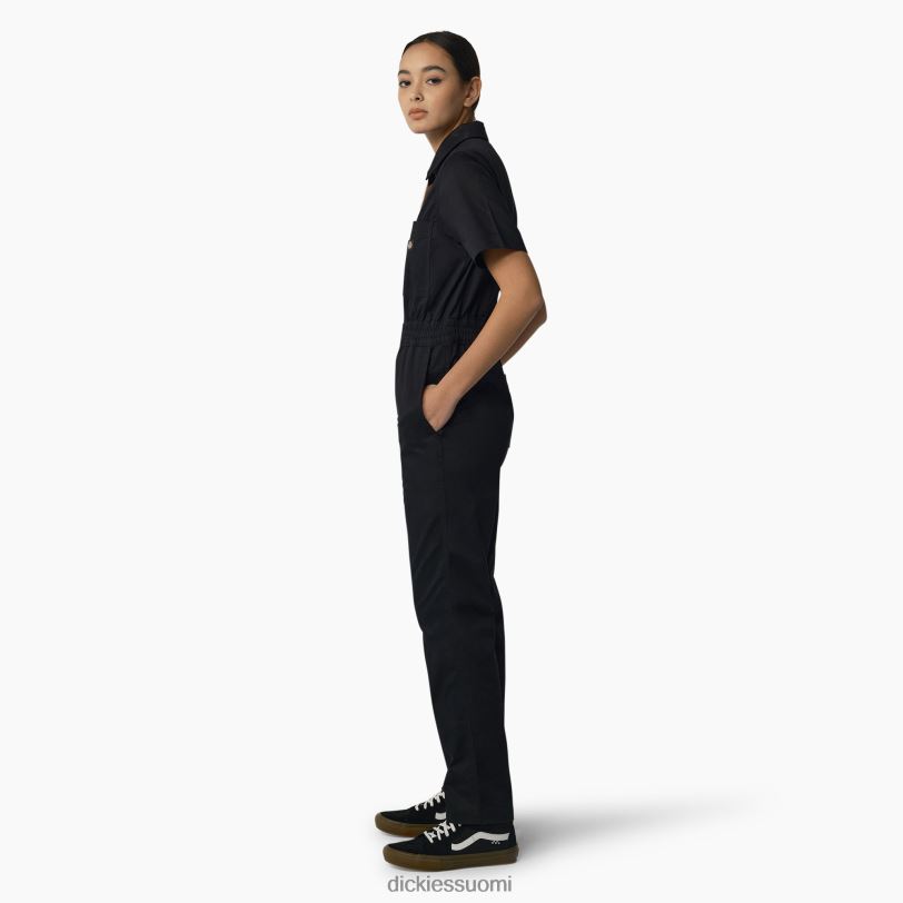 Dickies naiset vale haalarit musta (bkx) työvaatteet Z844X1938
