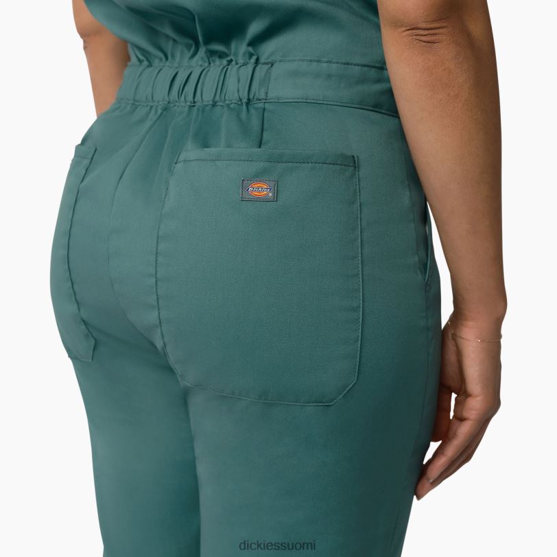 Dickies naiset viilentävät lyhythihaiset haalarit lincoln green (ln) työvaatteet Z844X1546