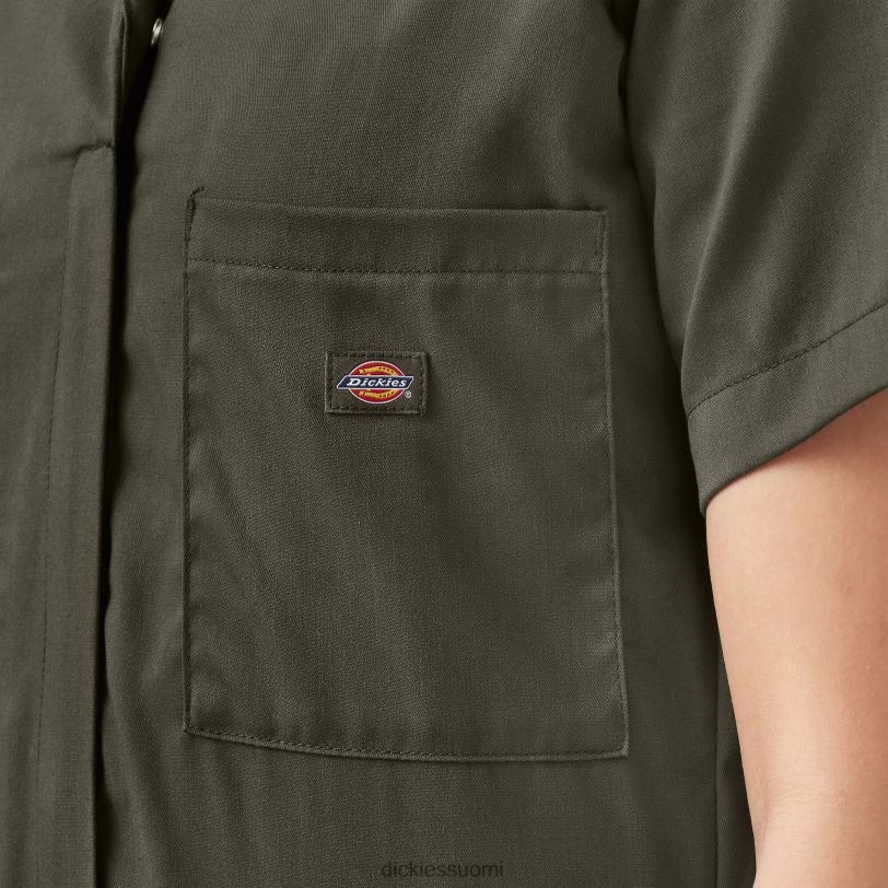 Dickies naiset viilentävät lyhythihaiset haalarit sammaleenvihreä (ms) työvaatteet Z844X1547