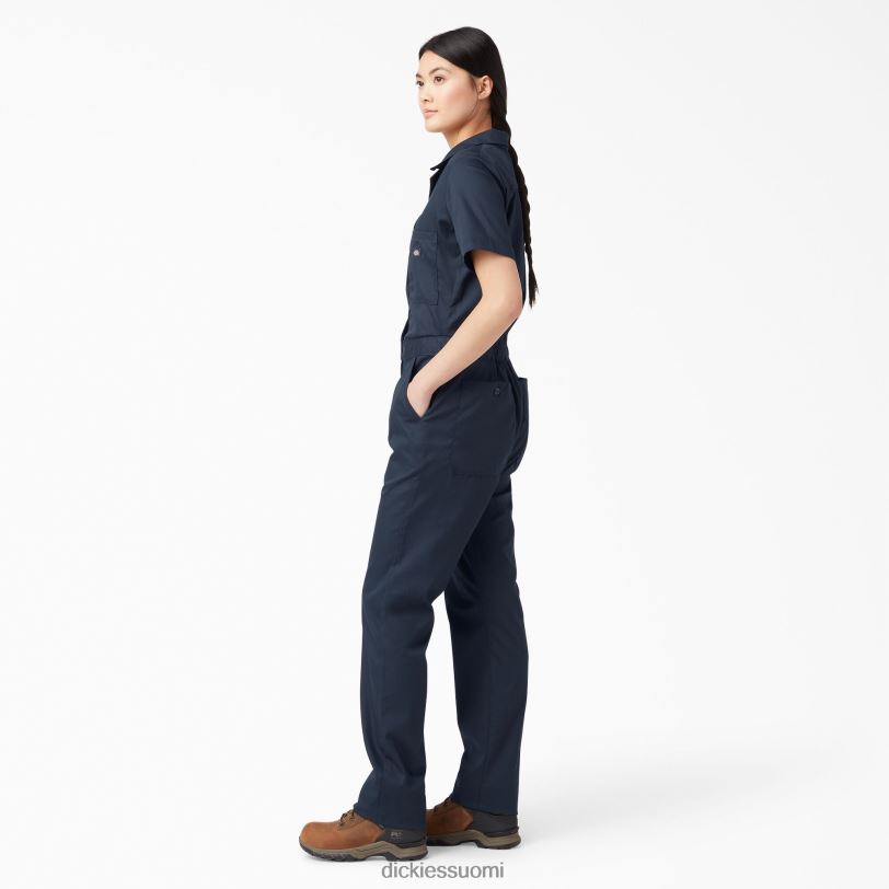 Dickies naiset viilentävät lyhythihaiset haalarit tumma laivasto (dn) työvaatteet Z844X1545