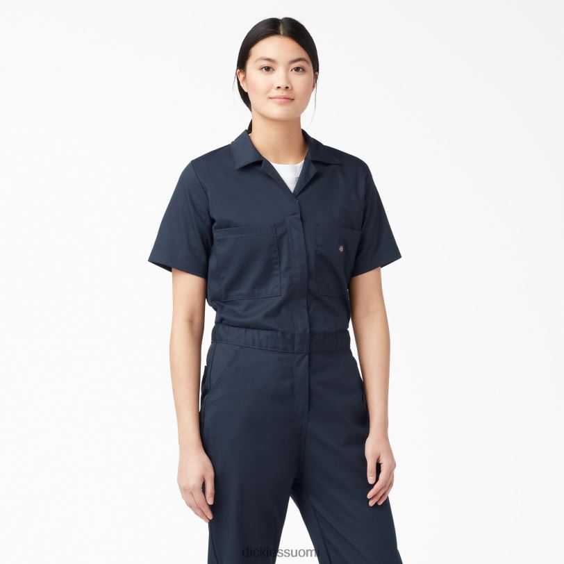 Dickies naiset viilentävät lyhythihaiset haalarit tumma laivasto (dn) työvaatteet Z844X1545