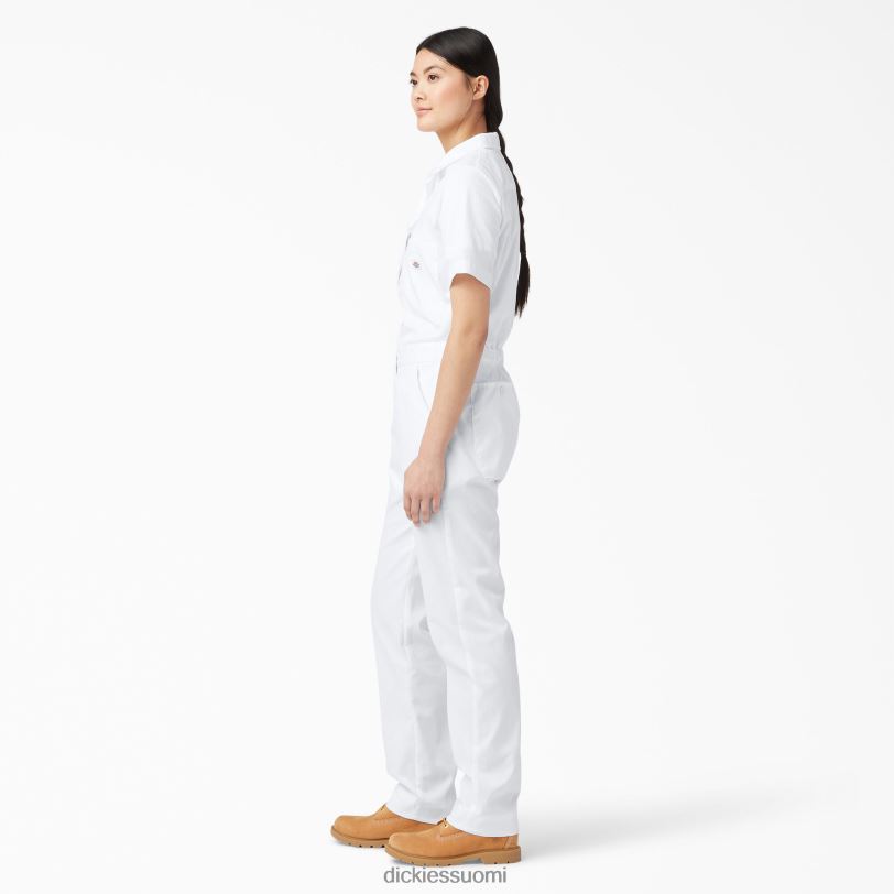 Dickies naiset viilentävät lyhythihaiset haalarit valkoinen (wh) työvaatteet Z844X1548
