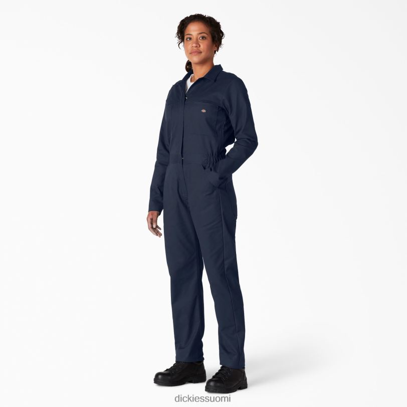 Dickies naiset viilentävät pitkähihaiset haalarit tumma laivasto (dn) työvaatteet Z844X1617