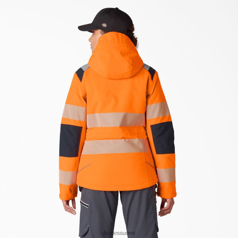 Dickies naiset hi vis-eristetty suorituskykytakki oranssi (tai) työvaatteet Z844X2337