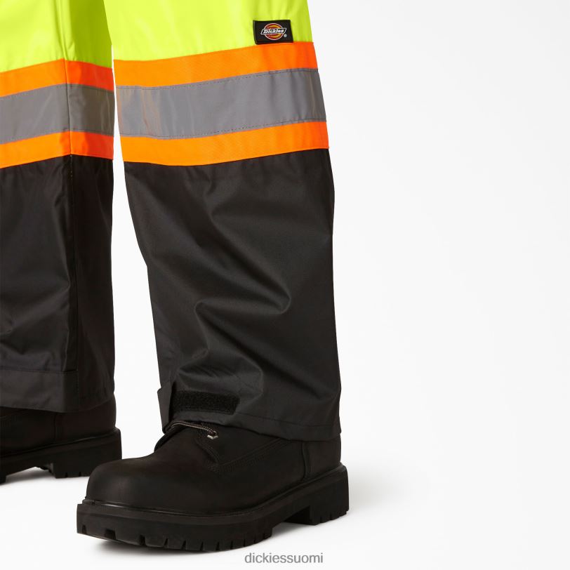 Dickies sukupuolineutraali hi vis 2-osainen turvasadepuku ansi keltainen (ay) työvaatteet Z844X1454