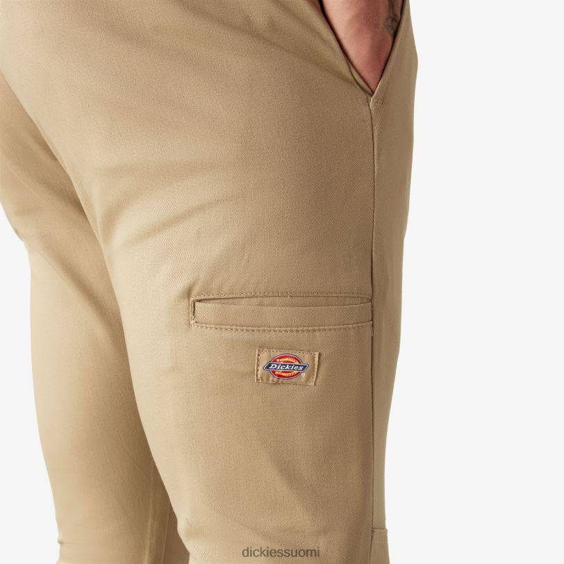 Dickies miehet Skinny fit kaksinkertaiset työhousut aavikon hiekka (ds) työvaatteet Z844X44
