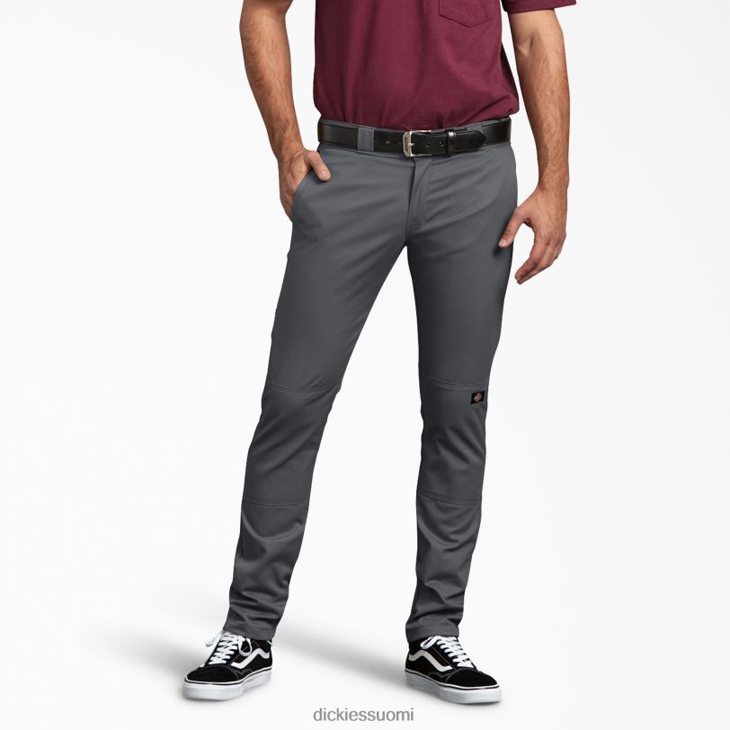 Dickies miehet Skinny fit kaksinkertaiset työhousut hiilenharmaa (ch) työvaatteet Z844X42