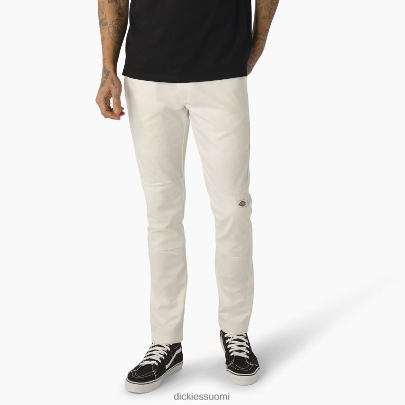 Dickies miehet Skinny fit kaksinkertaiset työhousut valkoinen (wh) työvaatteet Z844X49