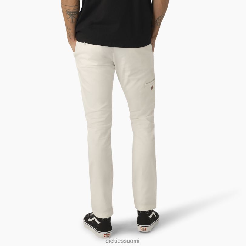 Dickies miehet Skinny fit kaksinkertaiset työhousut valkoinen (wh) työvaatteet Z844X49