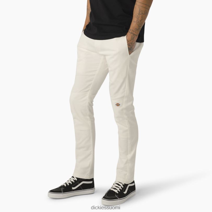 Dickies miehet Skinny fit kaksinkertaiset työhousut valkoinen (wh) työvaatteet Z844X49