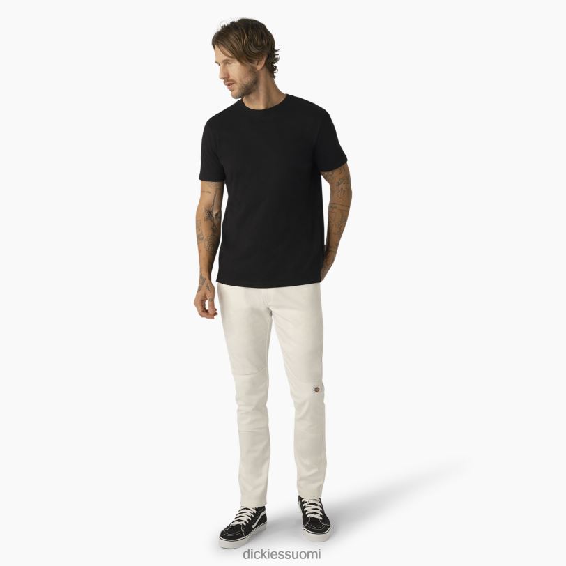 Dickies miehet Skinny fit kaksinkertaiset työhousut valkoinen (wh) työvaatteet Z844X49