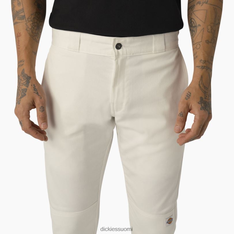 Dickies miehet Skinny fit kaksinkertaiset työhousut valkoinen (wh) työvaatteet Z844X49