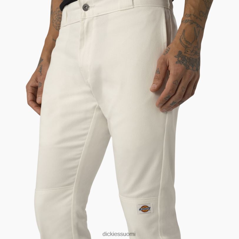 Dickies miehet Skinny fit kaksinkertaiset työhousut valkoinen (wh) työvaatteet Z844X49