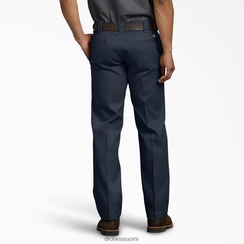 Dickies miehet flex slim fit työhousut tumma laivasto (dn) työvaatteet Z844X154