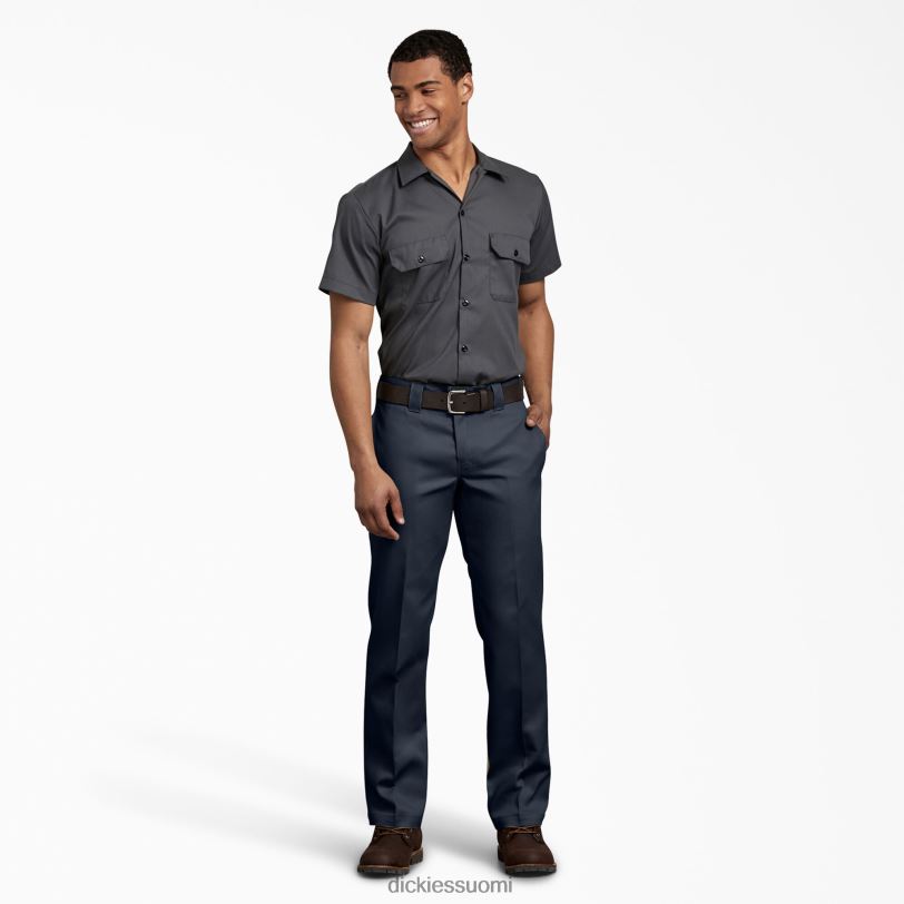 Dickies miehet flex slim fit työhousut tumma laivasto (dn) työvaatteet Z844X154
