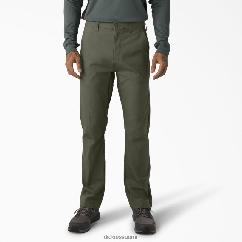 Dickies miehet jäähdyttävät hybridi-apuhousut sammaleenvihreä (ms) työvaatteet Z844X65