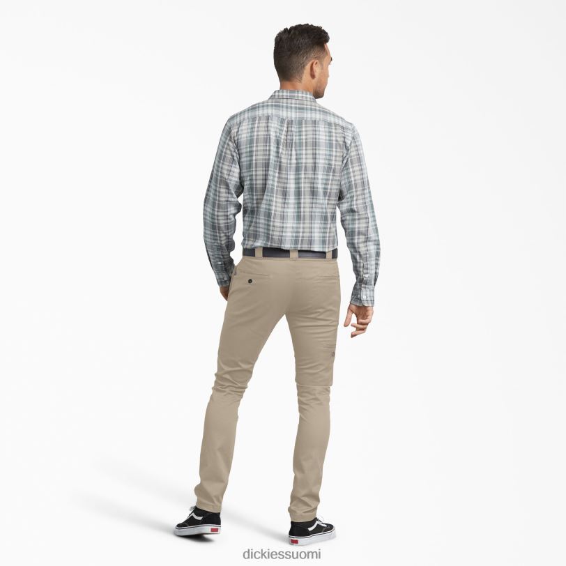 Dickies miehet ohuet työhousut aavikon hiekka (ds) työvaatteet Z844X150