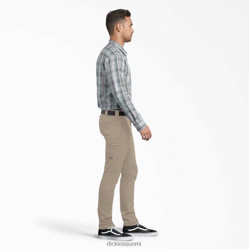 Dickies miehet ohuet työhousut aavikon hiekka (ds) työvaatteet Z844X150