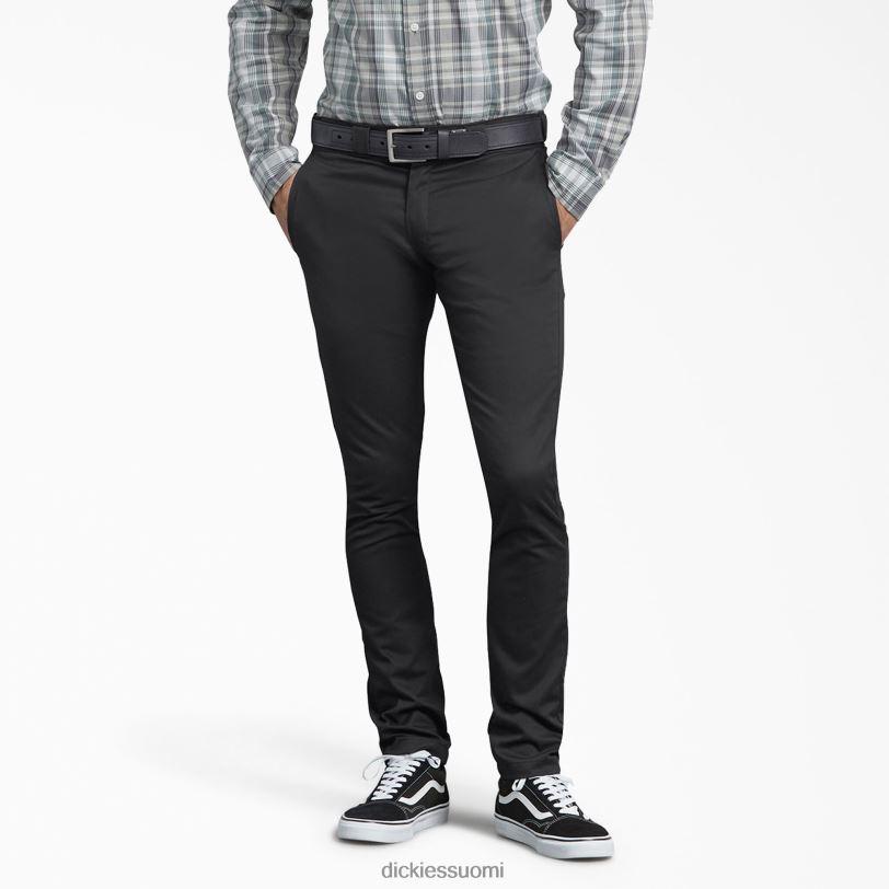 Dickies miehet ohuet työhousut musta (bk) työvaatteet Z844X147