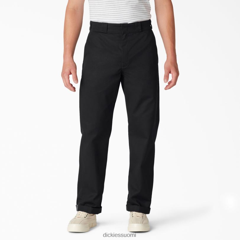 Dickies miehet tavallisen istuvuuden twill-resorit työhousut musta (bkx) työvaatteet Z844X287
