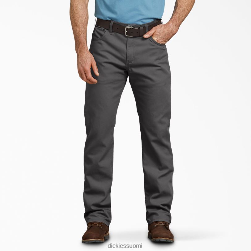 Dickies miehet tavalliset ankkahousut kivipesty harmaa (ssl) työvaatteet Z844X139