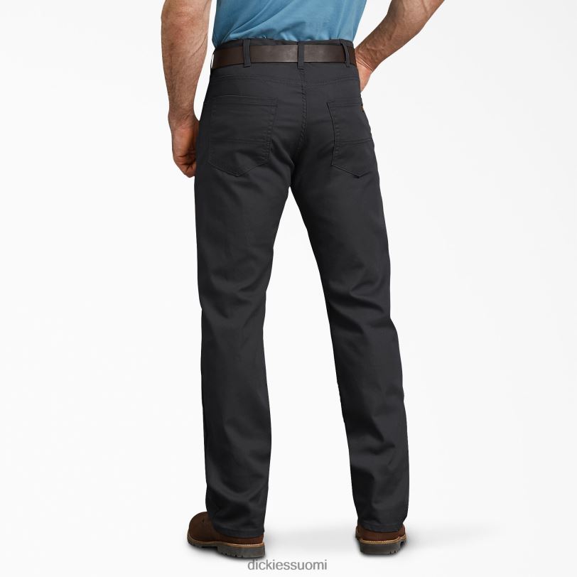 Dickies miehet tavalliset ankkahousut kivipesty musta (sbk) työvaatteet Z844X136