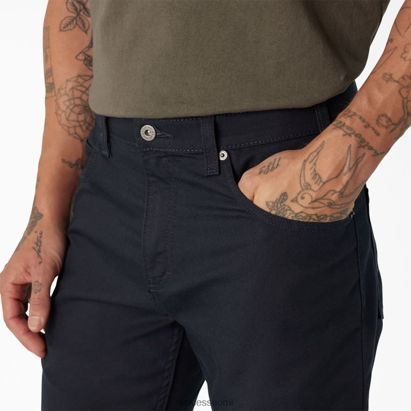 Dickies miehet tavalliset ankkahousut kivipesty tumma laivasto (sdn) työvaatteet Z844X137