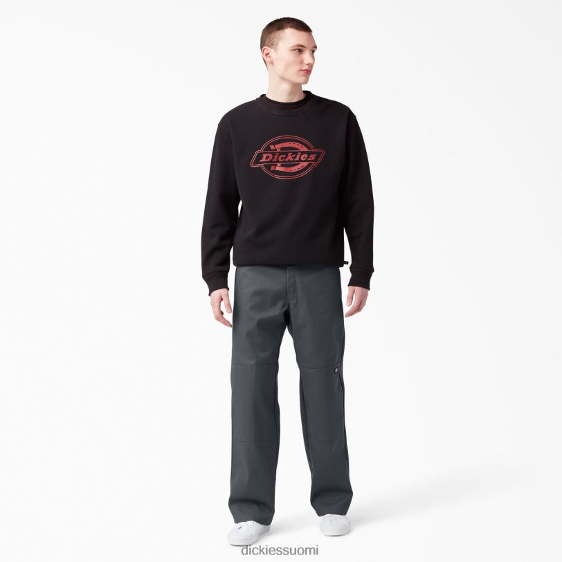 Dickies miehet väljät kaksinkertaiset työhousut hiilenharmaa (ch) työvaatteet Z844X27